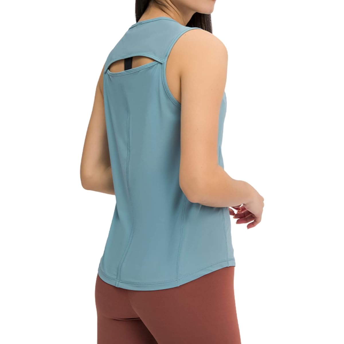 [machikaada] 576 Yoga Wear Tops Yoga Tank Top Women's Stylish Cute Back Design Hot Yoga Sportswear Training Wear Pilates Absorbent Quick Drying Stretch Breathable Mesh Machikaada