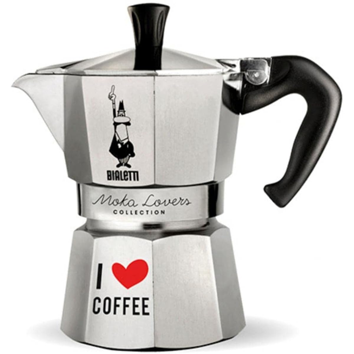 Bialetti Mocha Express ILC 6 Cup Silver Direct Fire Type (Coffee Maker Espresso Maker Macchinetta)