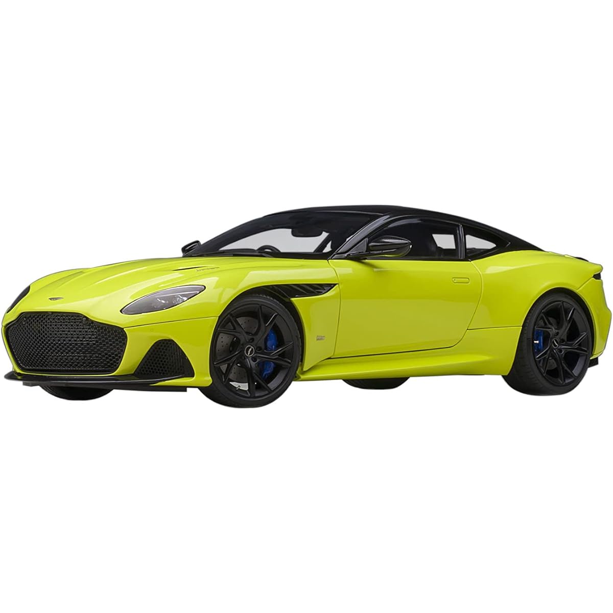 AUTOart 1/18 Aston Martin DBS Superleggera Metallic Lime Green/Carbon Black Roof Finished Product 70295