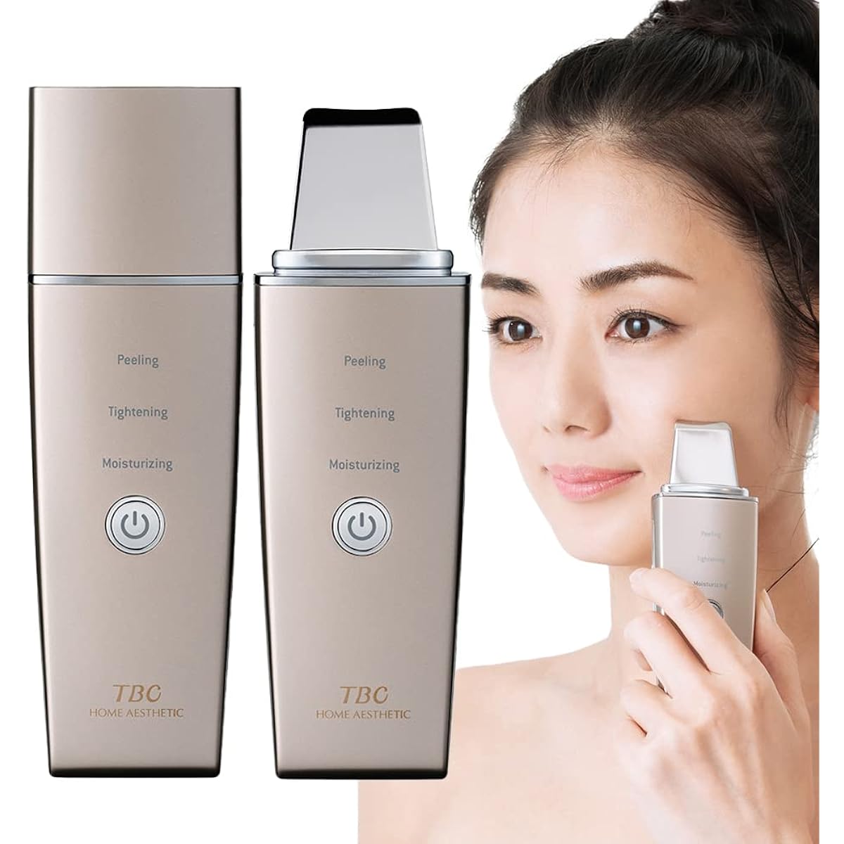 TBC Esthetic TBC Aqua Peel Clear Water Peeling Waterproof Peeling Facial Equipment Gift EMS Ultrasonic Pore Care Exfoliating Cleansing Ion Care Tightening Moisture Home Use Full Body Esthetic Gift