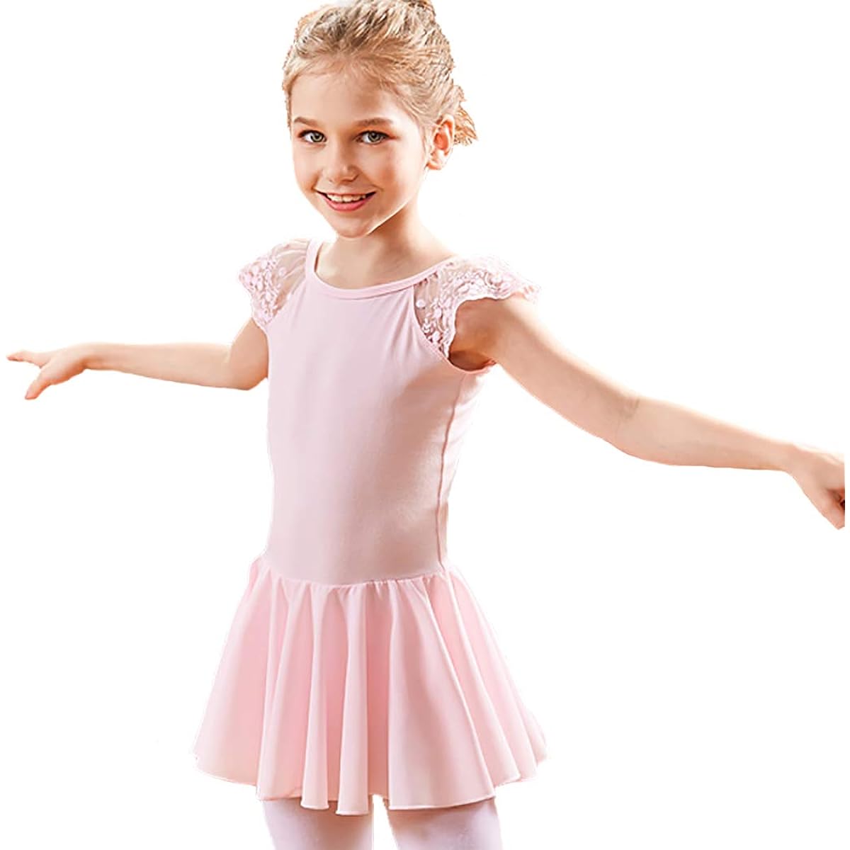 Manana ma4 Silkily Manana Leotard Ballet Children's Skirt Dress Lace Snap Costume Kids Junior Girls