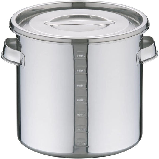 Endo Shoji Commercial Kitchen Pot with Scale 22cm (Hand Included) Molybdenum Stainless Steel AKT7922