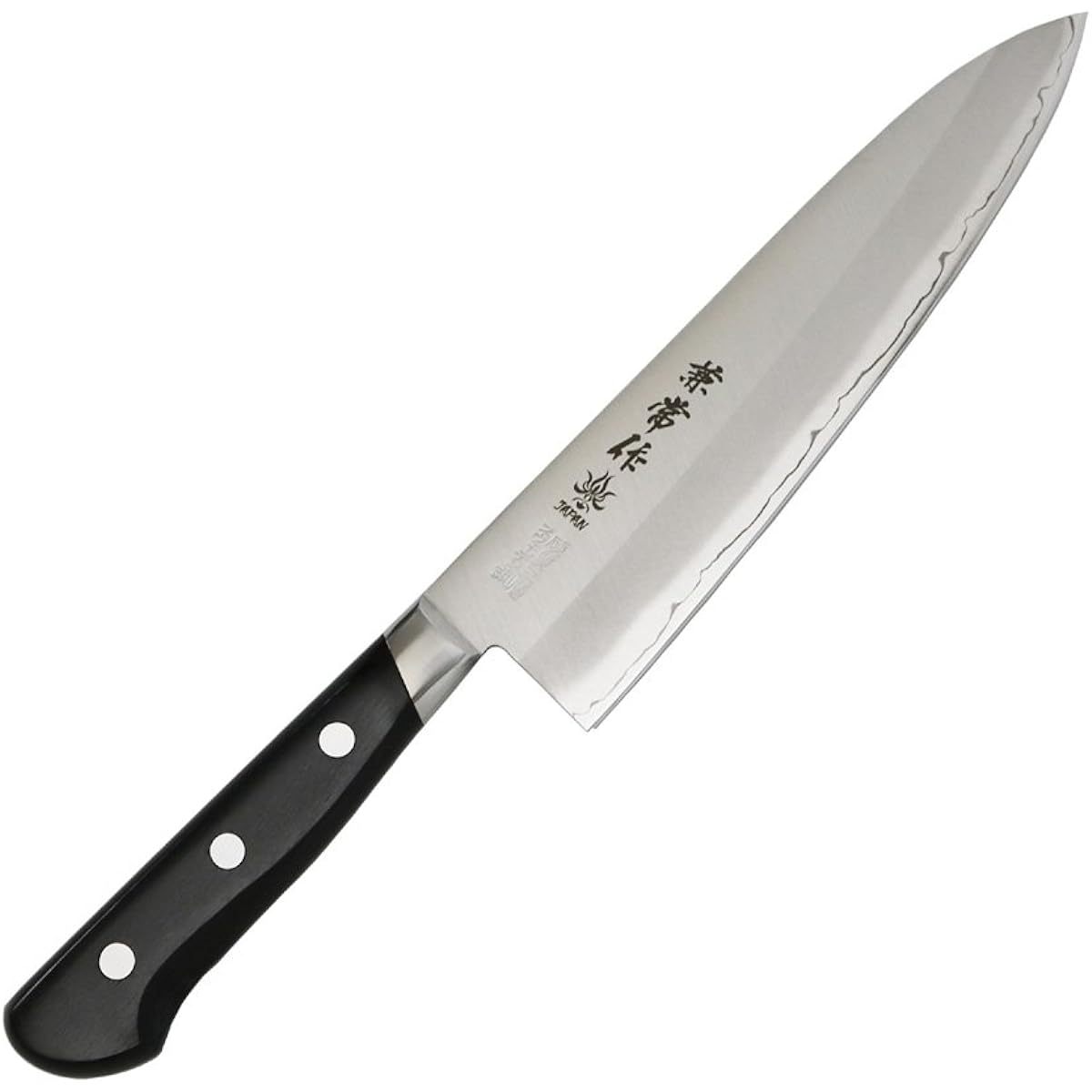 Kanetsuko Swedish Steel Black Plywood Handled Gyuto 185mm KC-153