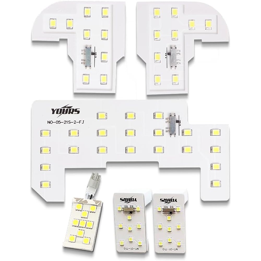 YOURS. N-BOX/N-BOX Custom JF5/6 Exclusive LED Room Lamp Set 3 Level Light Intensity Adjustment [Full Set] [White] JF5 JF6 NBOX Front Door Interlocking LED Option Exclusive Design Interior Light Brightness Adjustment Custom Parts