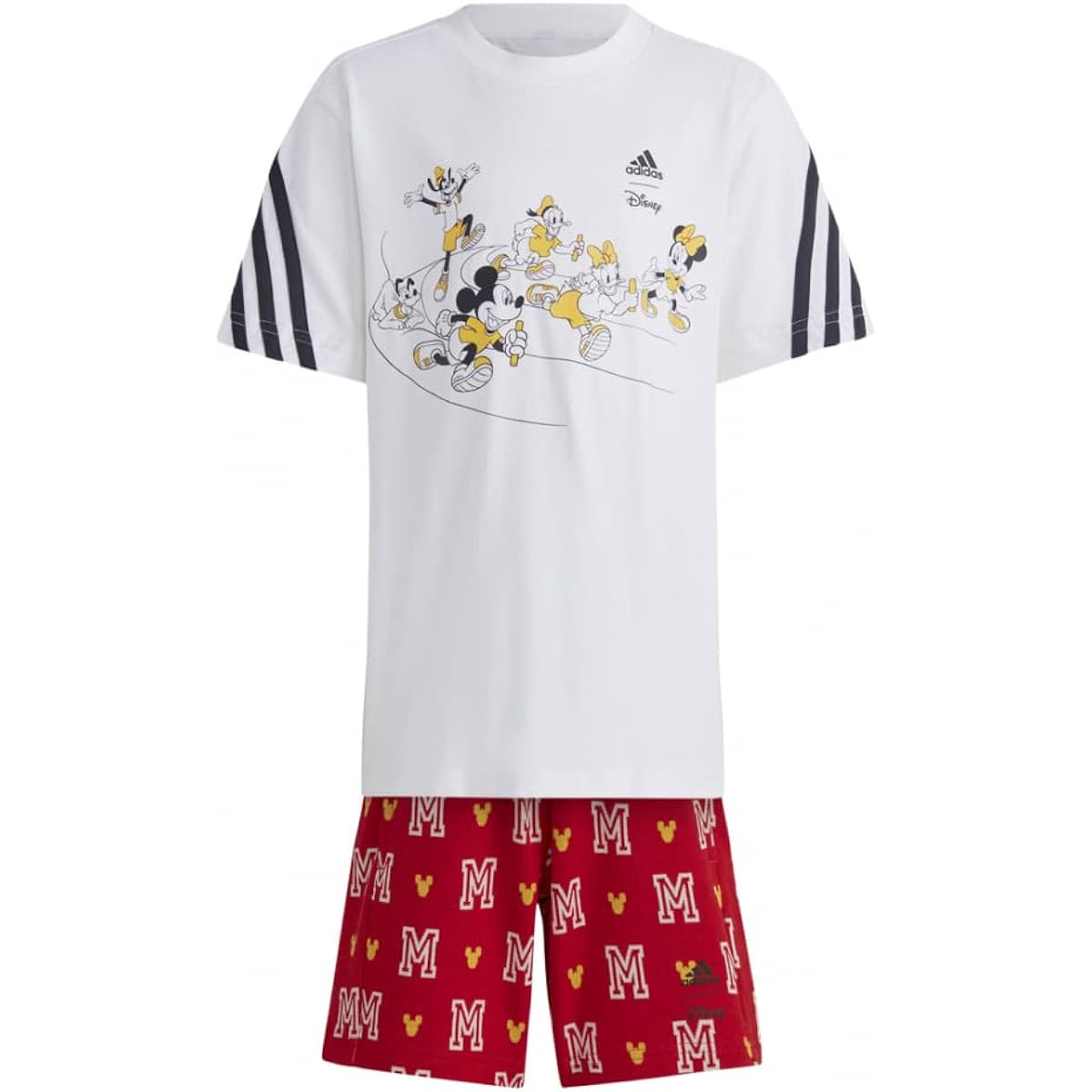 [Adidas] Top and Bottom Set Kids Disney Mickey Mouse T-Shirt Setup ECU97