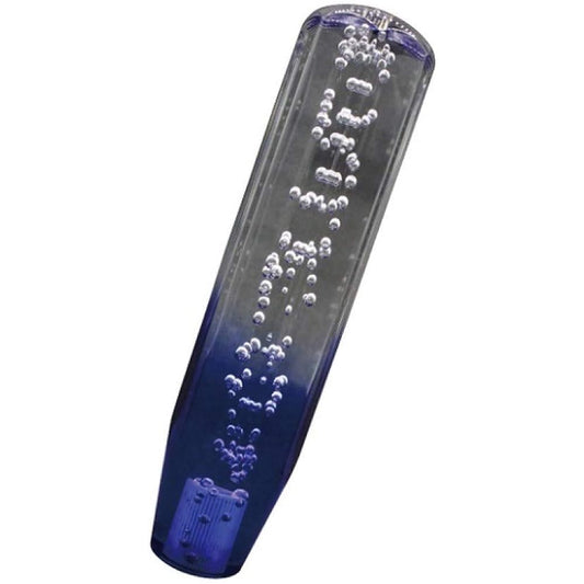 Crystal Shift Knob Foam 200mm Clear/Blue with Conversion Adapter for Isuzu 07 Elf MM75-17717-CLB