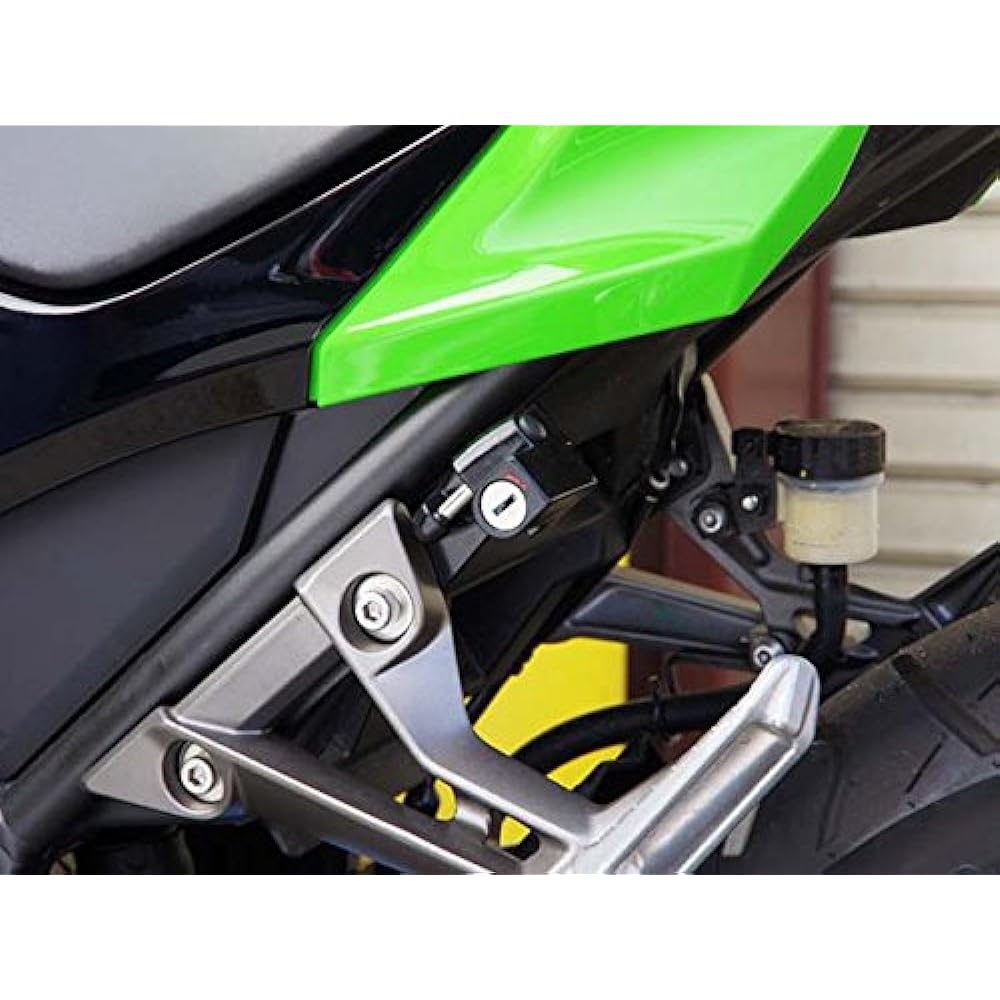 BABY FACE Helmet Lock Aluminum Black Ninja250 [JBK-EX250L](13) 009-LCK04BK