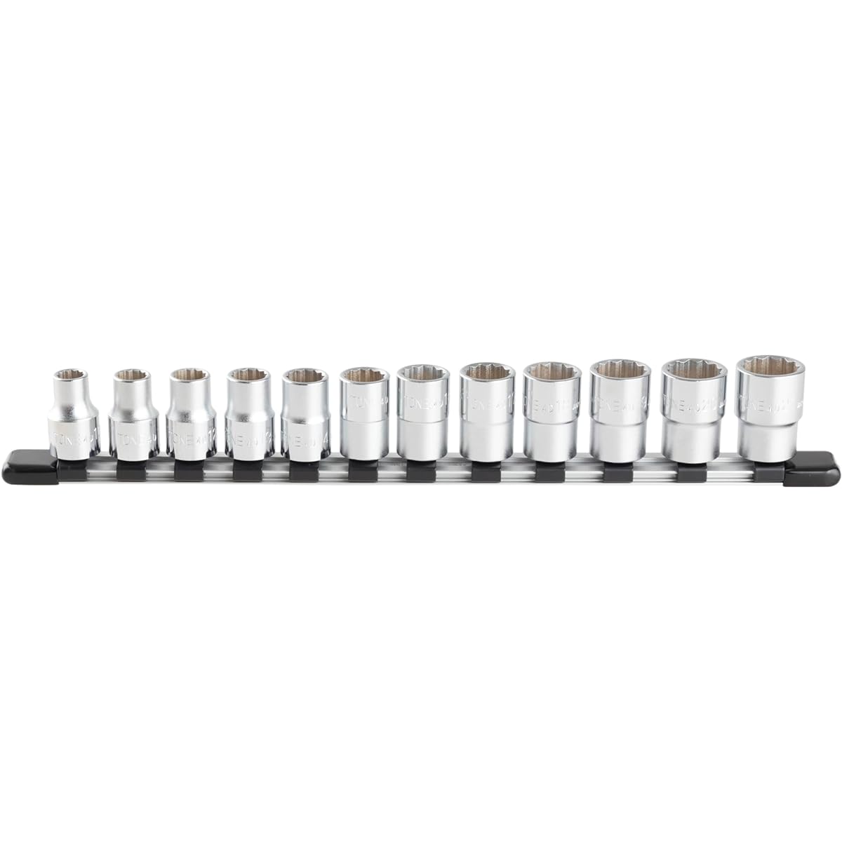 TONE socket set (hexagonal, with holder) HD412, insertion angle 12.7mm (1/2"), 12 items included