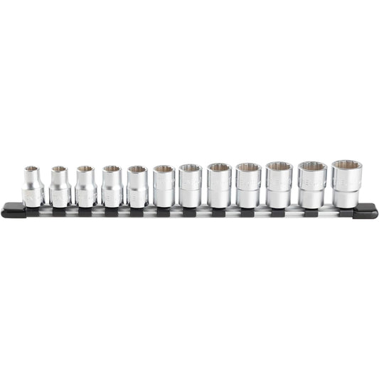 TONE socket set (hexagonal, with holder) HD412, insertion angle 12.7mm (1/2"), 12 items included