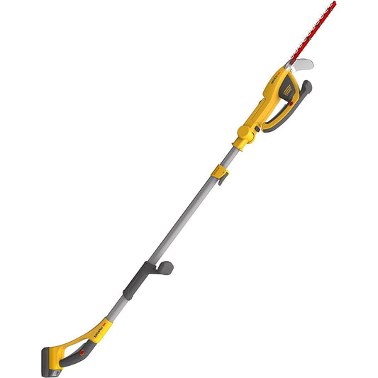 Musashi [Lithium-ion 18V rechargeable series] Rechargeable handy & pole clipper "Lithium-ion battery and charger included" Cutting width 250mm PL-5002 Yellow
