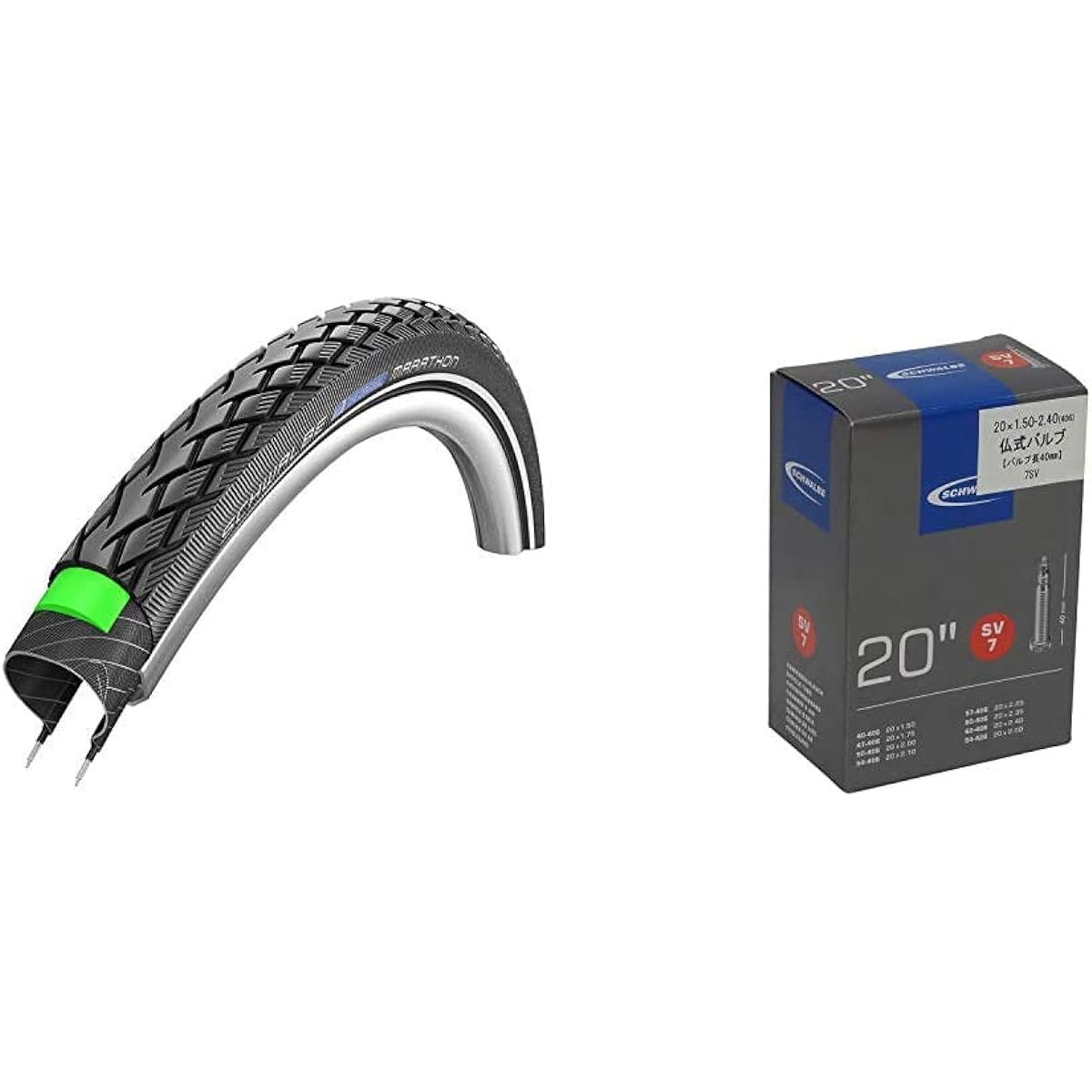 SCHWALBE [Genuine Product] Marathon 20 x 1.50 Clincher Tire [Tour/Touring/Small Car/City Riding]