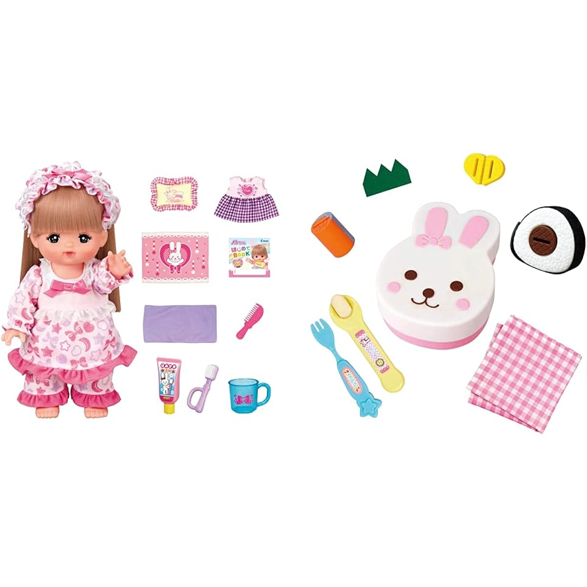 Mel-chan Doll Set Sleep Together Set & Mel-chan New Year Parts Lunch Set [Set Purchase]