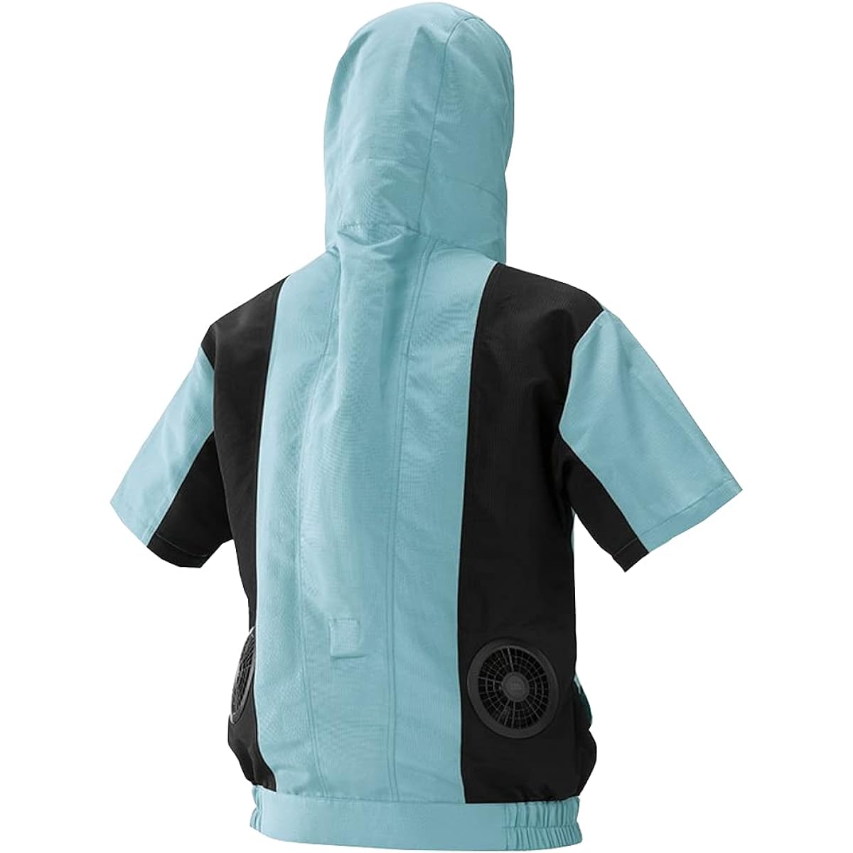 [Iris Ohyama] Cool Wear SPORTS Set with Air Conditioning Fan, Battery Included, Heat Stroke Prevention, Short Sleeves, Hood Included, Water Repellent Fabric