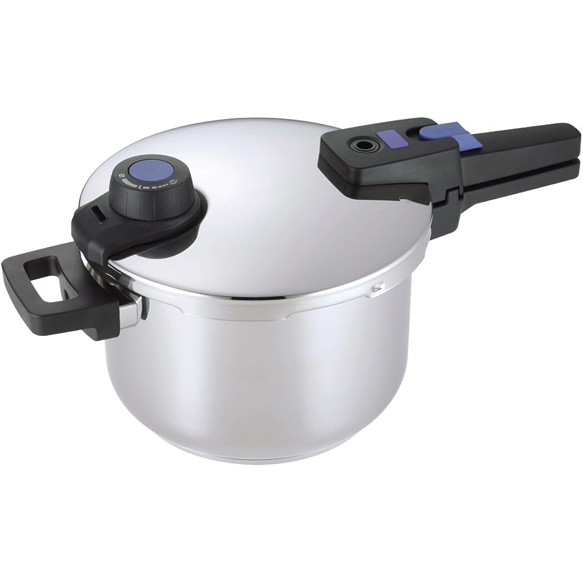 Pearl Metal Pressure Cooker Stainless Steel 5.0L IH Compatible 3 Layer Bottom Switchable Premium Quick Eco HB-3295