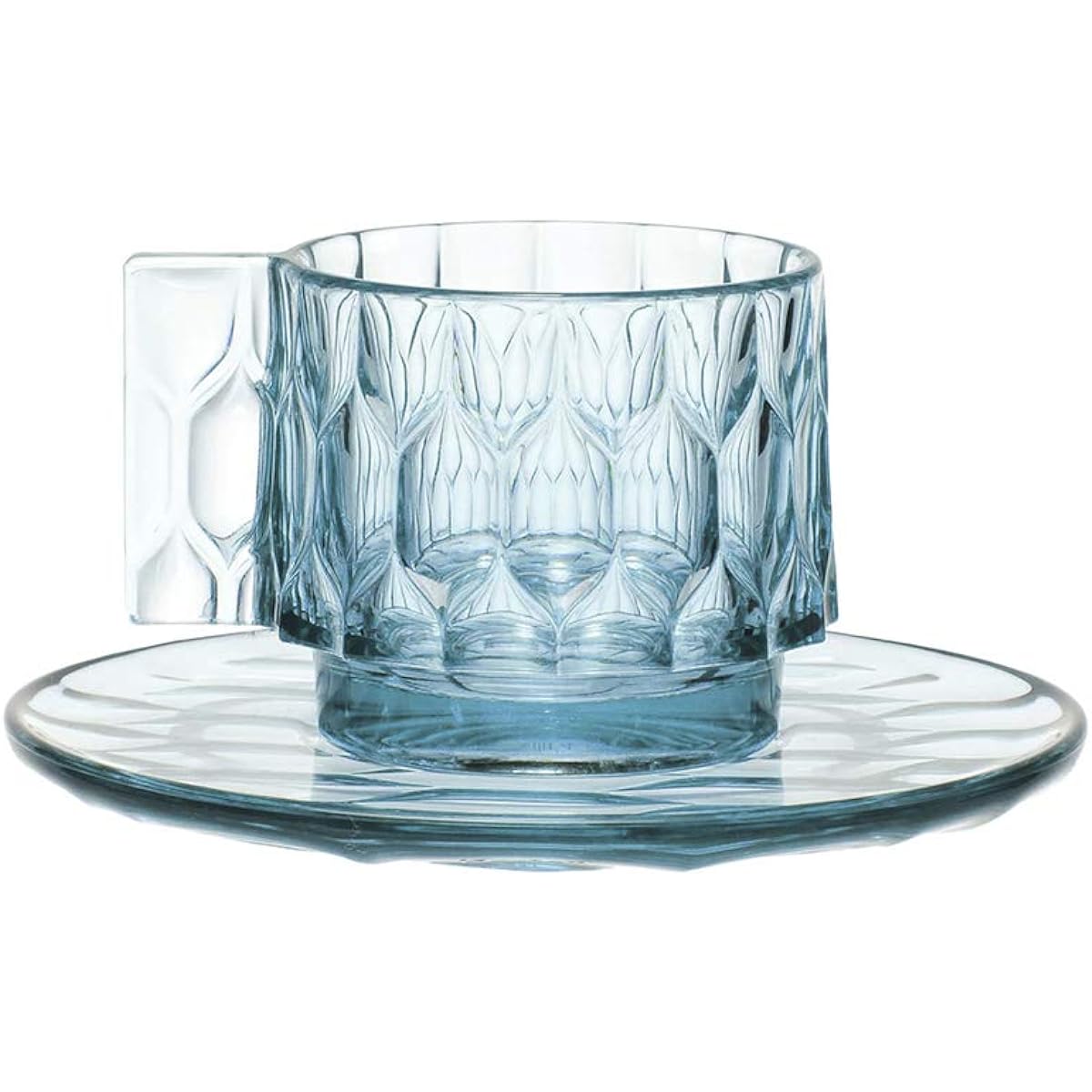 Kartell Tableware Light Blue W8/D6.5/H5.5cm Jerry's Family Coffee Set SFAC-K1582-E4-4S 4 Pieces Set of 4