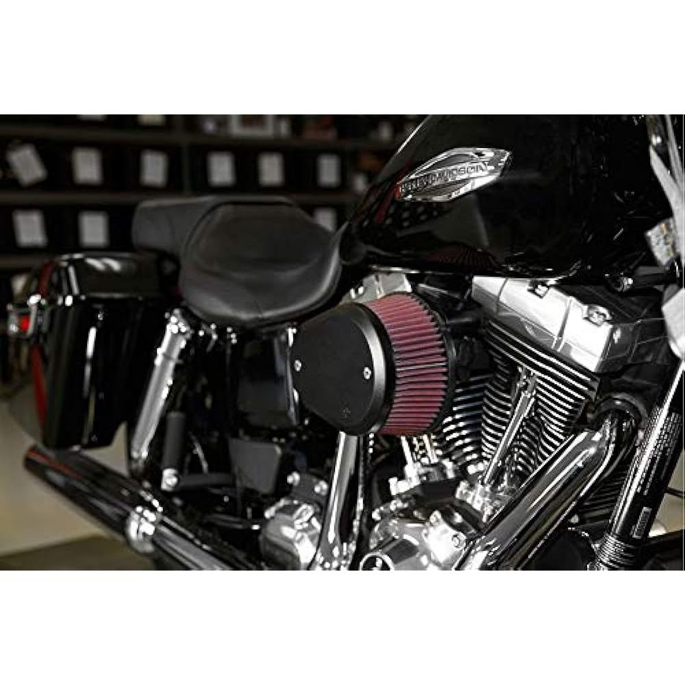 K&N Intake Kit, FLARE Black, SOFTAIL 01-15/DYNA 04-17/TOURING (99-07)