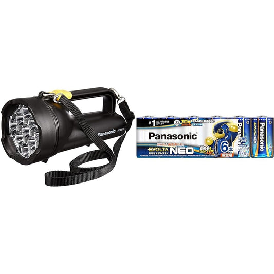 Dry battery set Panasonic LED flashlight wide power strong light with dry battery Evolta NEO BF-BS05N-K