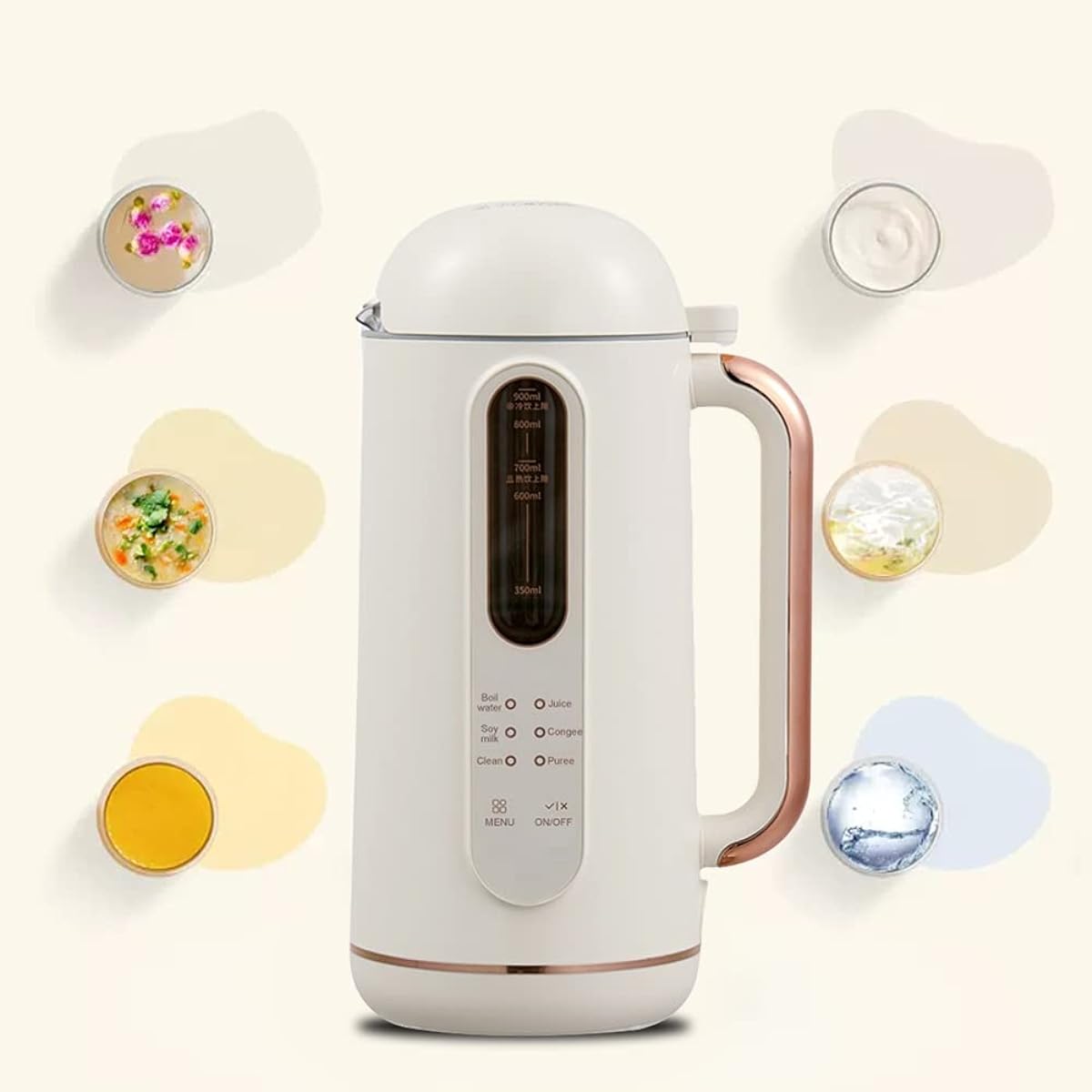 Bottle Mixer, Portable Outdoor Soy Milk Maker, Soy Milk 28 Minutes, Heat Retention Temperature 55°C, Juice 1.5 Minutes, Flower Tea 15 Minutes, Porridge 28 Minutes, Washing 1 Min, Paste 28 Minutes,