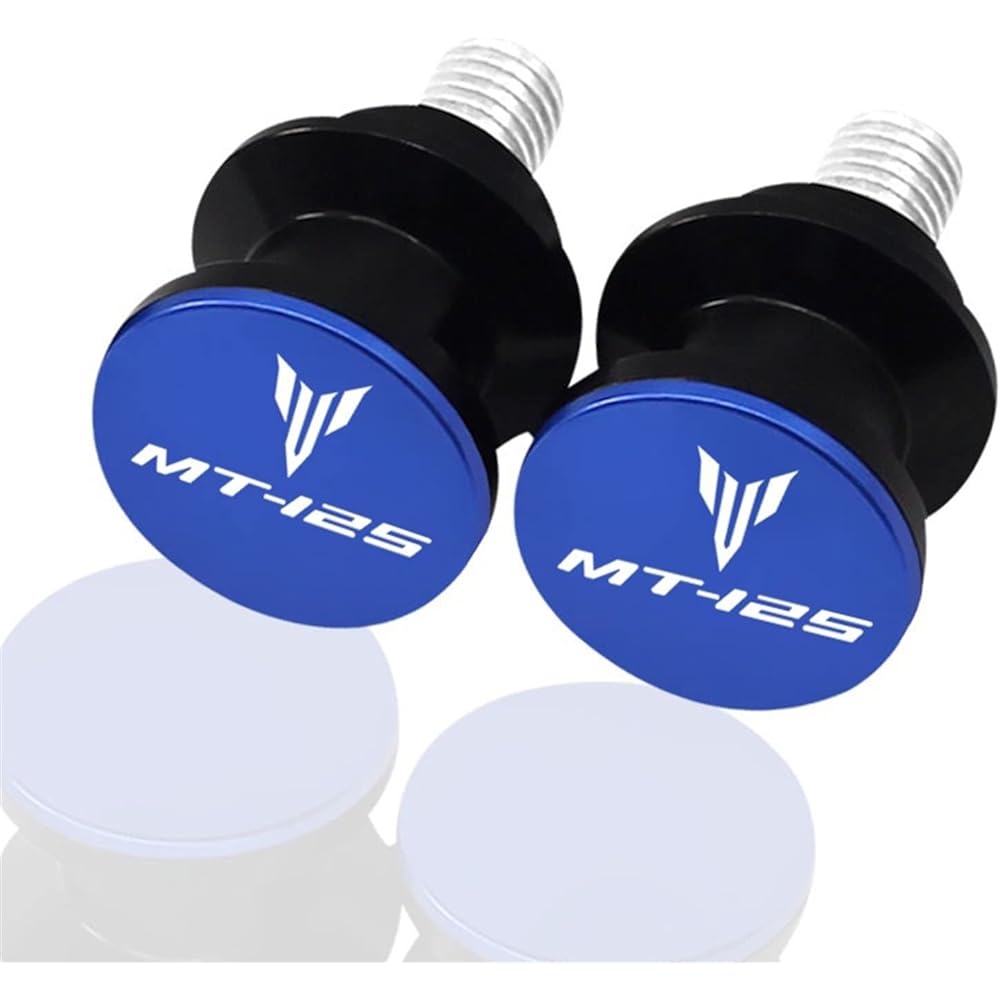 DOOREX M6 CNC Swingarm Spool Slider Motorcycle 6mm Stand Screw Aluminum Accessories Yamaha MT-125 MT 125 MT125 2015-2020 2019 Swingarm Slider Spool (Size : Blue)