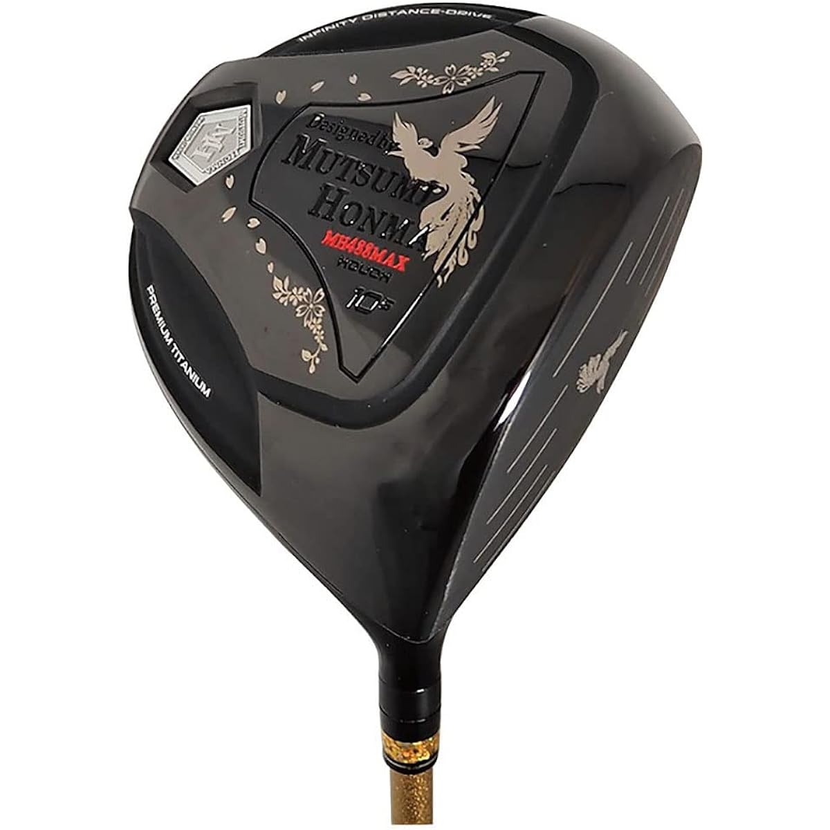Mutsumi Honma Houou Titanium Driver MH488MAX Left Shaft Hardness: R Black