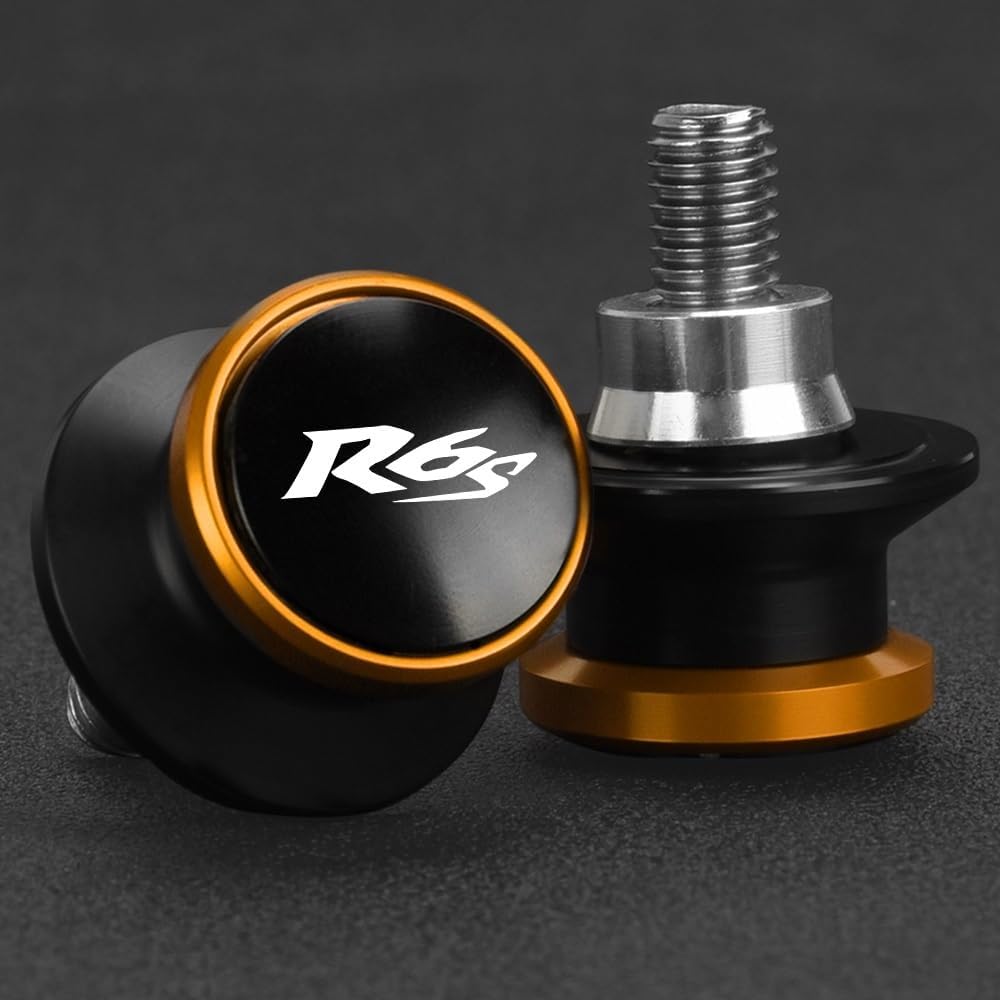 Rocker Spool Slider Motorcycle CNC Swing Arm Spool Slider Stand Screw for Yamaha R6S Canadian Version R6SUSAVERSION R6 European Version 2006-2009 2008 (Color : 22)