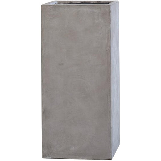 Clay Planter TERRA-MENT TallCube55 LIGHT GRAY 910-107-181