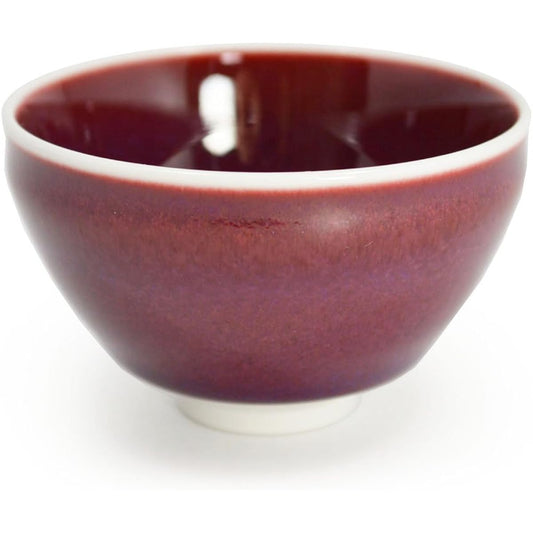 Arita ware Shinemon kiln tenmoku type cup cinnabar
