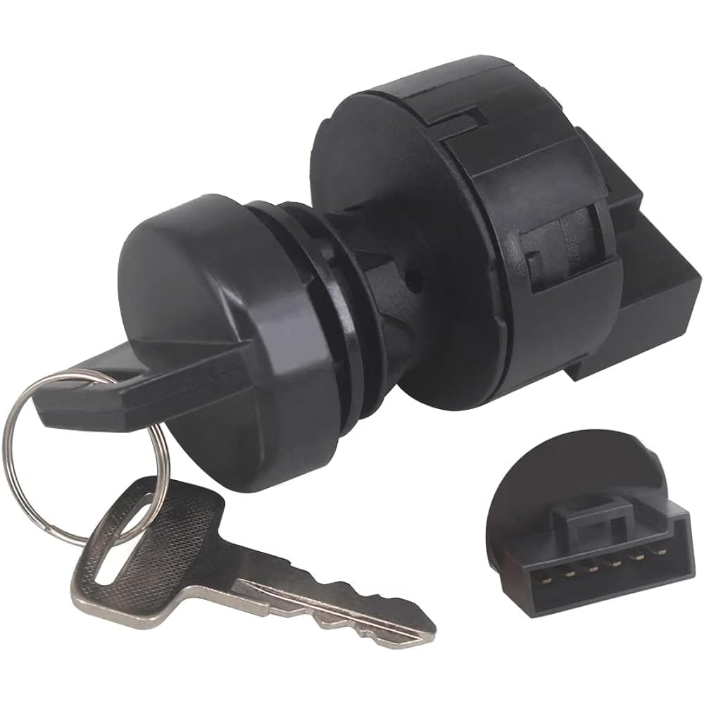 HKOO 6 Pin Ignition Switch with Key for Polaris Ranger400 500 700 800 Ranger 500 700 900 1000 XP Diesel RZR 800 900 1000 Turbo Brutus General 1000 Polaris 325 330 Magnum 250 Trail Blazer Predator