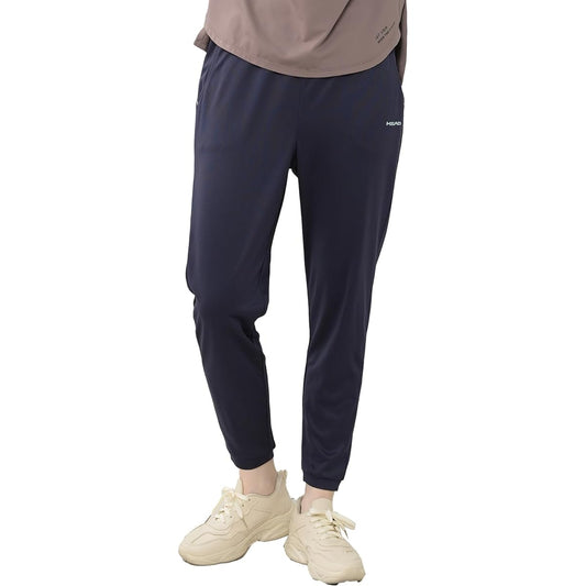 [JANJAM] Large Size Women's Jogger Pants Elastic Waist 10 Minute Length UV Protection Sportswear Bottoms HEAD