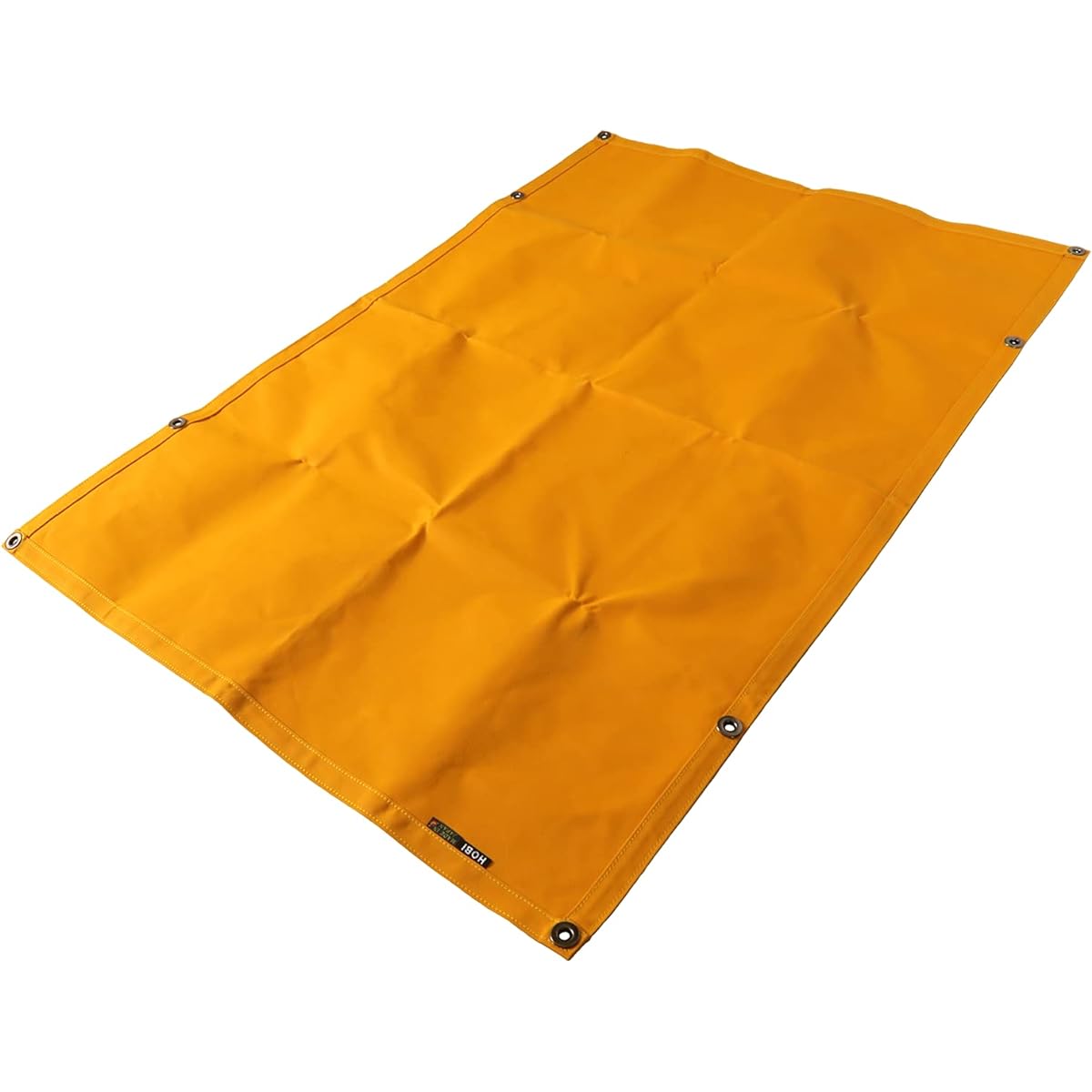 HOBI [Made in Japan] Survive Sheet M Ground Sheet Solo Premium Canvas (Shuttle Loom) Strong Waterproof Paraffin Processing [Rugged and Tough] Thick Multi-Sheet Sturdy Eyelets x 8 Camping Camping Bonfire Wind Protection Mat Military Mask Camel Orange [MAD