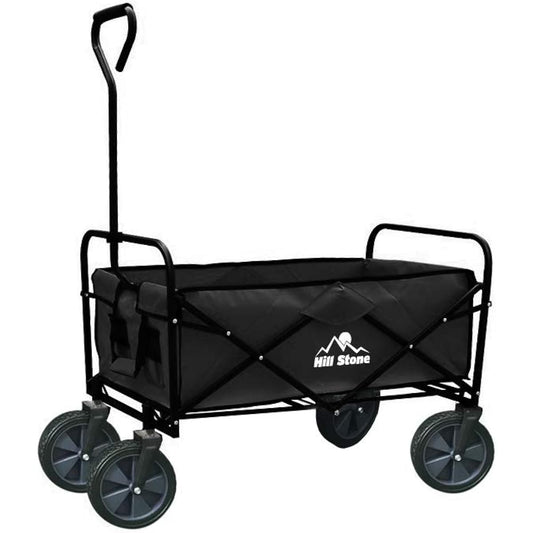 Hewflit Carry Wagon Carry Cart Outdoor Wagon Load Capacity 80kg Japanese Instruction Manual Included (Black) [Parallel Import]