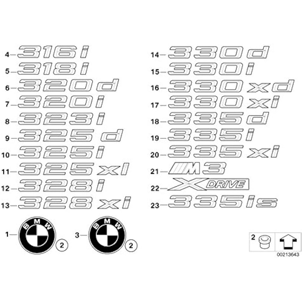 BMW Genuine Trunk Boots Rid Emblem Retering Plaque Badge 51147146052