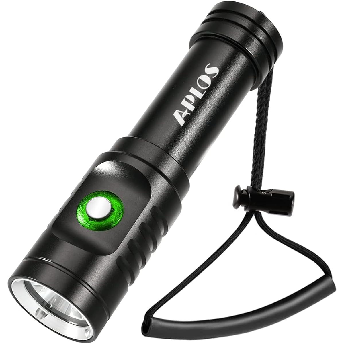 APLOS AP01 Diving Light 1050 Lumens Underwater Light Flashlight 3 Lighting Modes Power Indicator IPX8 Waterproof 100M Disaster Prevention Goods Suitable for Earthquake Prevention/Security Prevention/Fishing/Fishing/Camping/Climbing, etc.