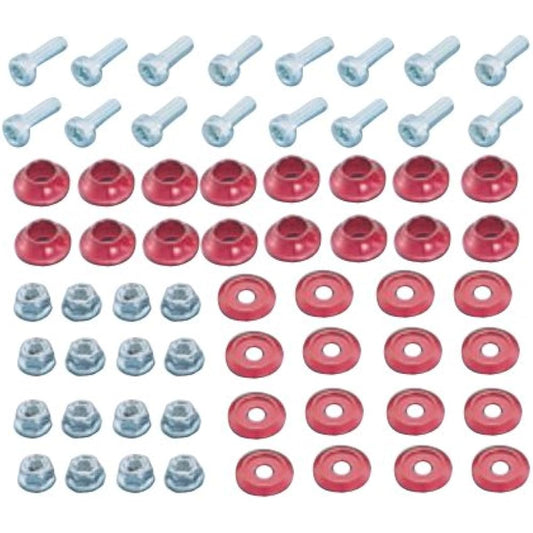 KITACO Wheel Piercing Set for Aluminum Wheels Red 094-1013000