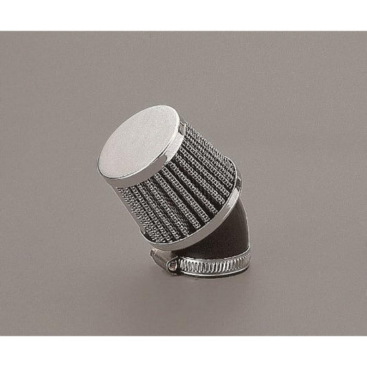 Kijima Motorcycle Bike Parts Power Air Cleaner Universal 45° Mounting Diameter 29/35mm x Total Length 84mm x Outer Diameter 61mm x Width 86mm Rubber Packing Included