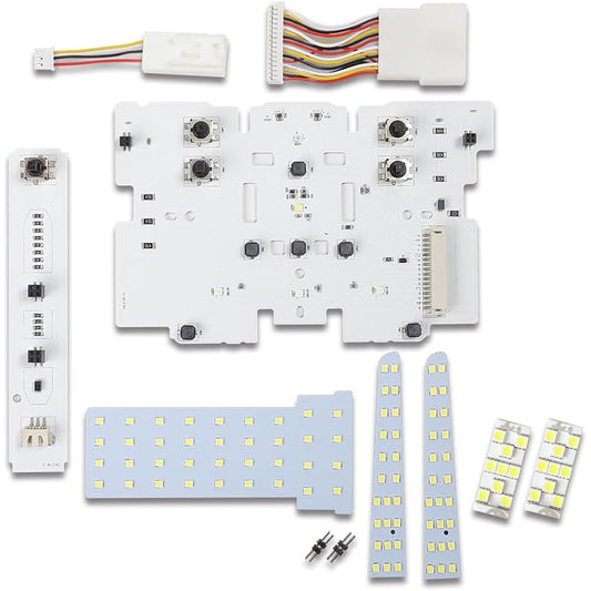 YOURS 90 Series Voxy Noah Exclusive LED Room Lamp Set [Base Replacement Type] [White] Genuine LED Front Center Luggage Interior Light Exclusive Design Light Intensity Adjustment Room Lamp VOXY NOAH 90 TOYOTA y505-043 [2] M