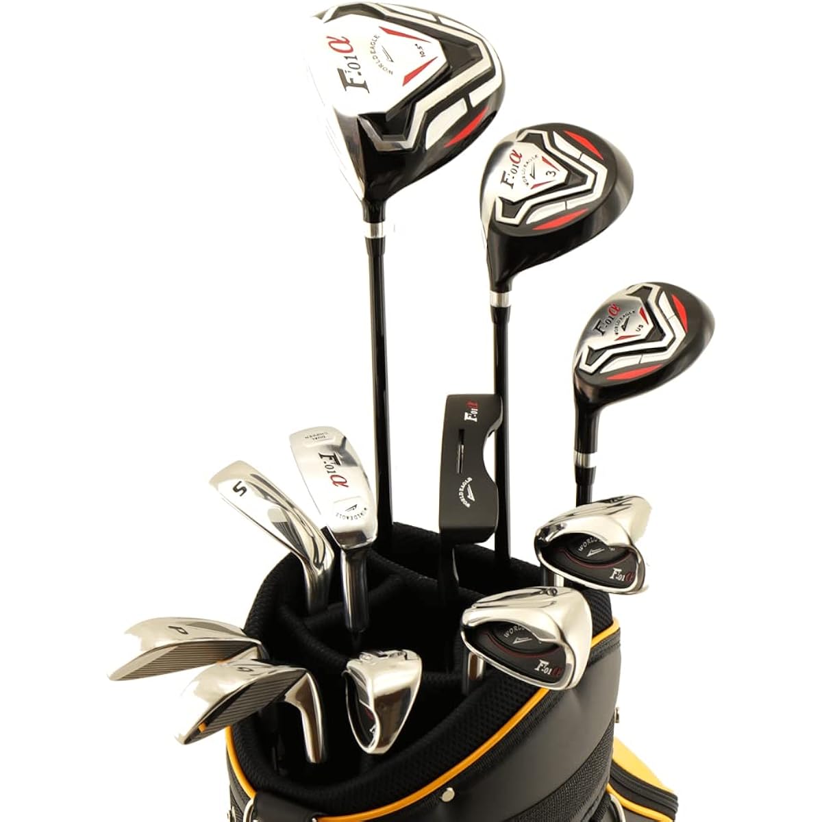 WORLD EAGLE F-F-01α Cross Club Set 10 Pieces Left Bag: CBX Beginner