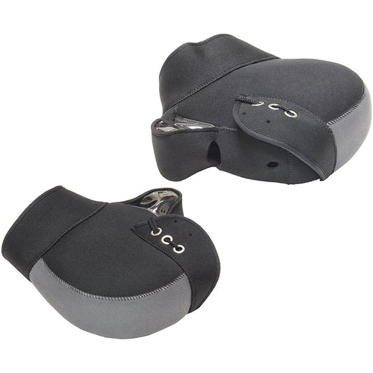Bike Parts Center Neoprene Handle Cover Warmer Gray Left and Right Set 314612
