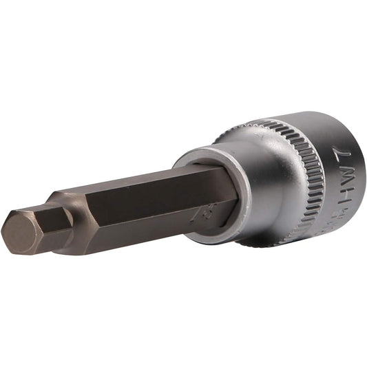 KS Tools 1/2" Hex Bit Socket Length 100mm 7mm BT022872