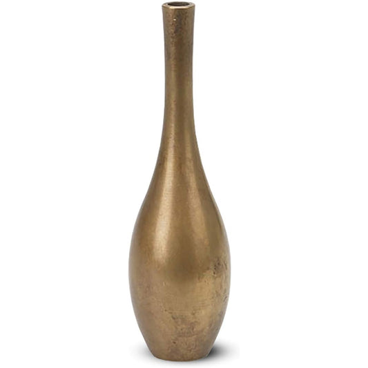 505203 Nousaku Vase Sorori-Mini Golden Brown φ3.5cm H12cm Brass (60% Copper 40% Zinc) Case Made in Japan