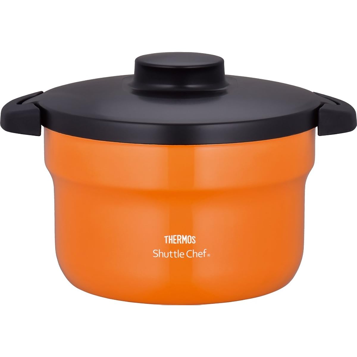 Thermos Vacuum Insulation Cooker Shuttle Chef 2.8L (for 3 to 5 people) Orange [Cooking pot fluorine coating processing] KBJ-3000 OR
