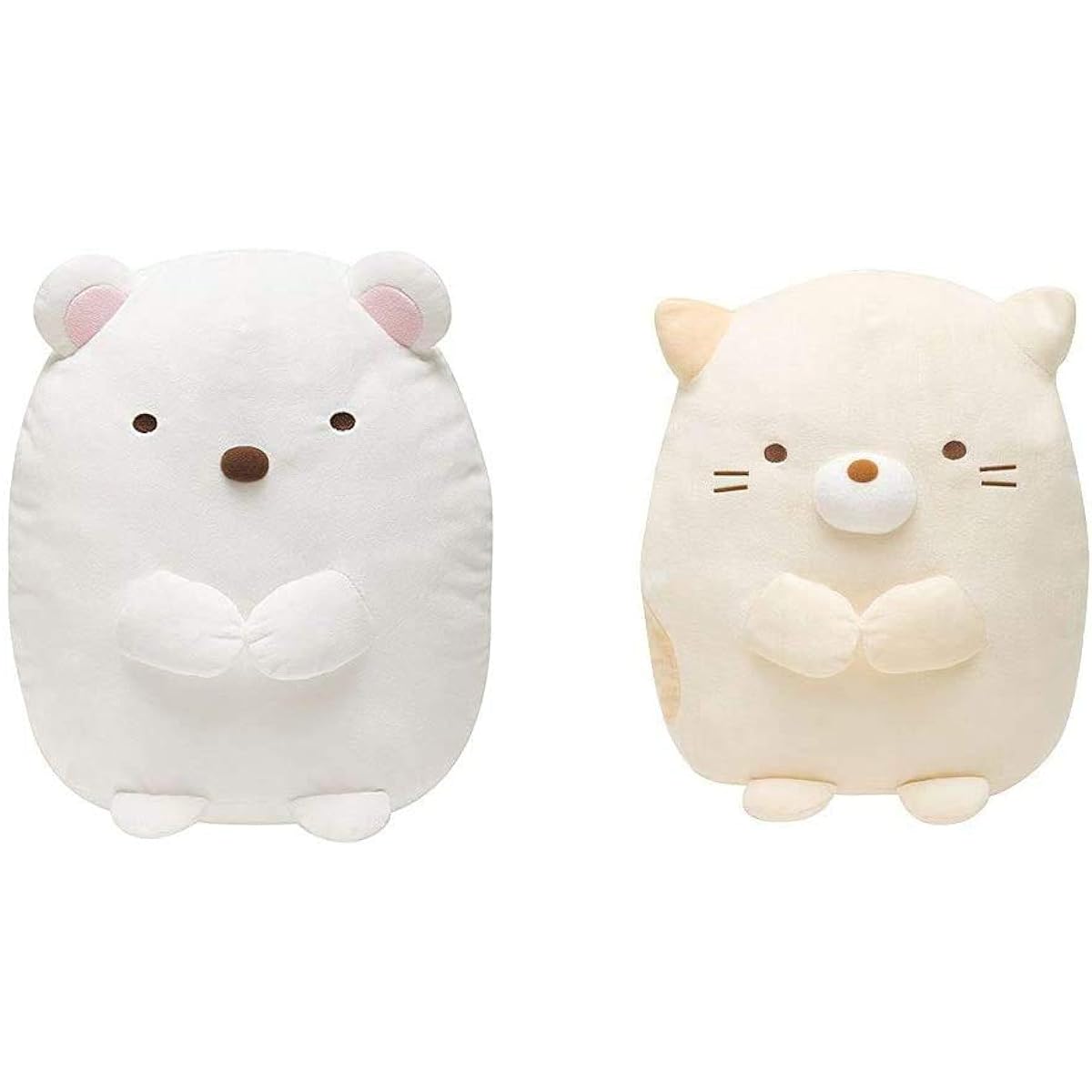 Sumikko Gurashi Plush Toy Polar Bear L & Sumikko Gurashi Stuffed Toy L Cat [Set Purchase]