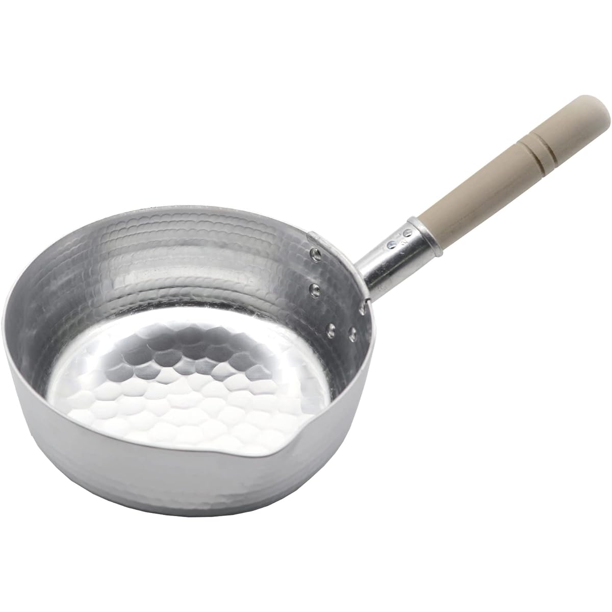 Kiya Yukihira pot, Yukihira pot, hammered aluminum 21cm
