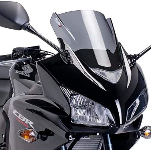 Puig 6479F RACING-SCREEN [DARK SMOKE] HONDA CB500R/CB400R(13-15) Puig Screen Cowl Motorcycle Bike Parts