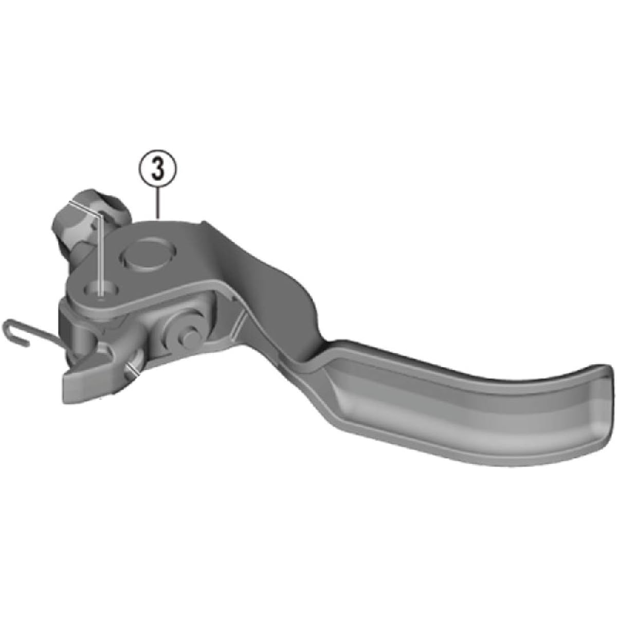 SHIMANO Repair Parts Lever Body Unit (Right) BL-M7100 Y2S798010