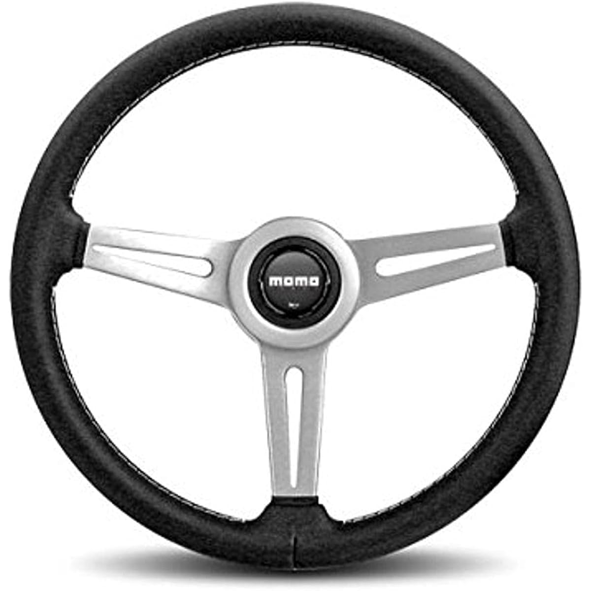 Momo RET36BK2S Retro 360mm Leather Steering Wheel by MOMO