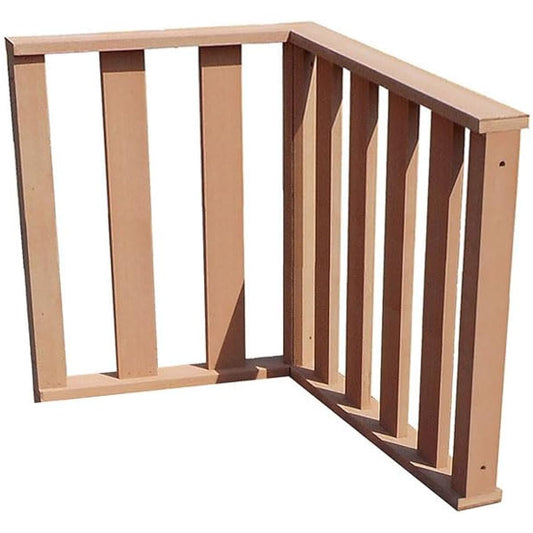 igarden Wood Deck Fence 60 Series High Type Natural H800mm Set of 2 i10368_2h60n