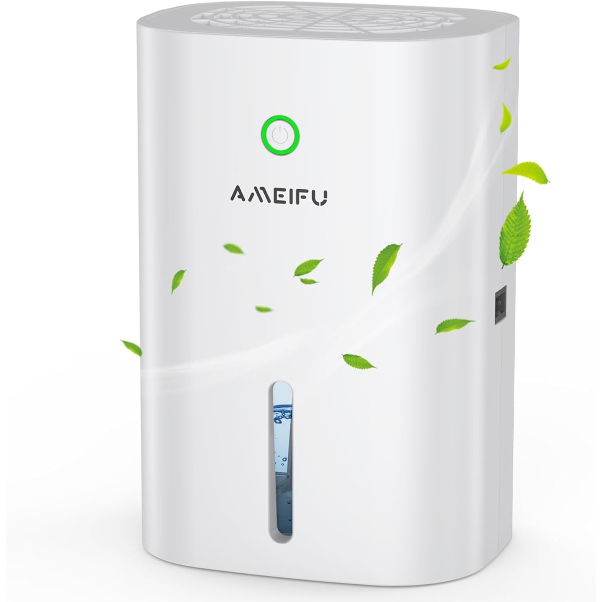AMEIFU Peltier Dehumidifier, Small, 33.8 fl oz (1,000 ml), Moisture & Rainy Season, Automatic Shut-off for Narrow Places, Quiet Design, Compact, Energy Saving, Water Level Window, Mold Prevention,