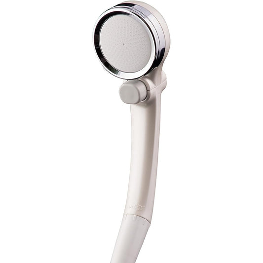Takagi Shower Head, More Comfortable Shower Head, Pearl White, Water Saving, Bubble Shower, No Tools Required, Easy to Install JSB101BPW