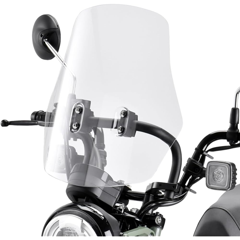 ZETA RACING Adventure Windshield Large Screen CT125 (JA55/JA65)'20-23 Light Smoke Mobile Device Installation Mount Bar Standard Equipment Angle Height Stepless Adjustment Long Touring Windshield Hunter Cub Dirt Freak Dirtfreak ZE70-2031